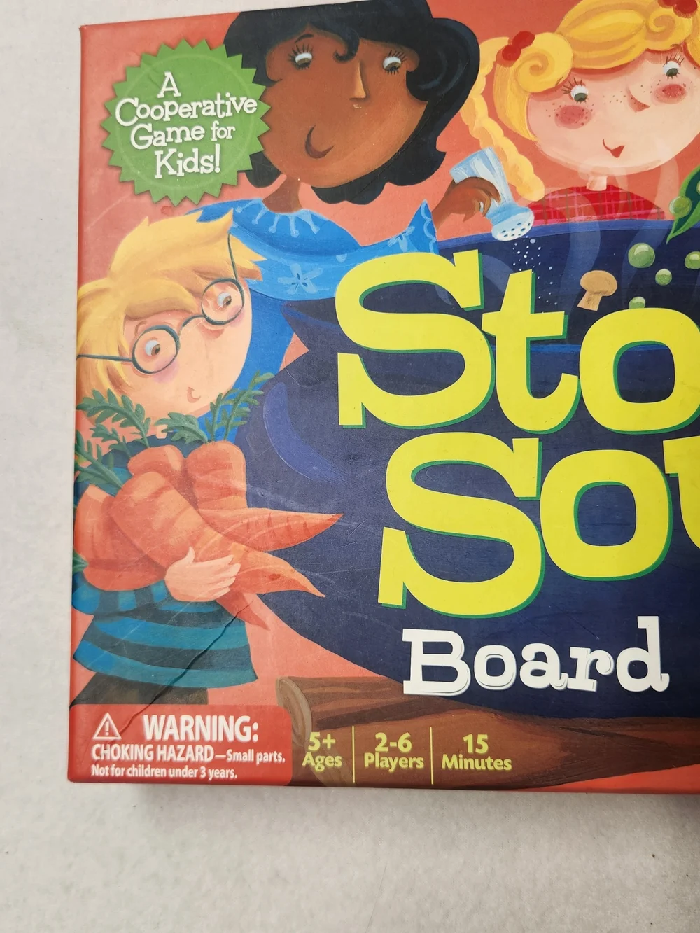 Peaceable Kingdom Stone Soup Board Game Kids Cooperative Memory Matching Game